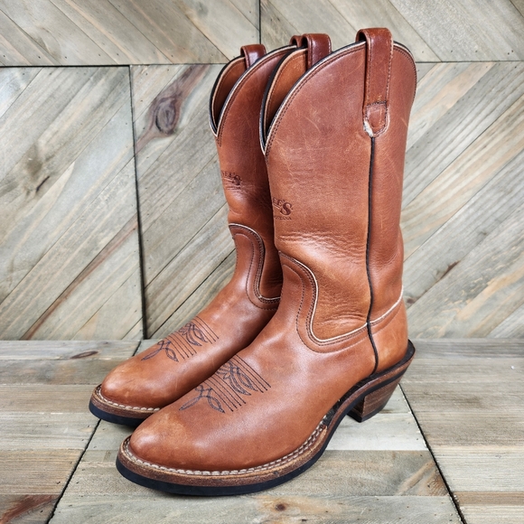 Schnee\'s Boots Mens Western Roper Boots Size 8.5 D Vibram Soles Made In USA main image 8